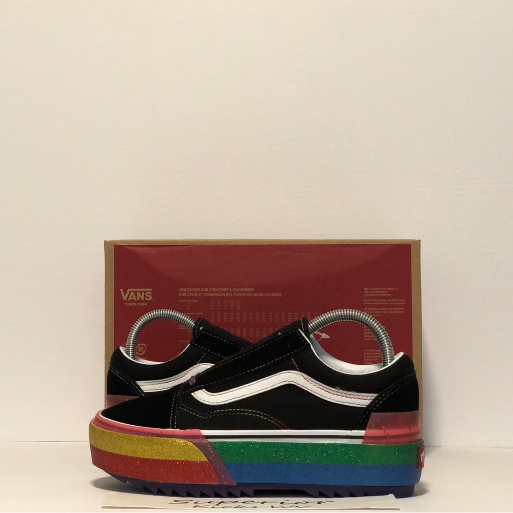Vans Old Skool Stacked (Glitter Mix) “Black/Rainbow”